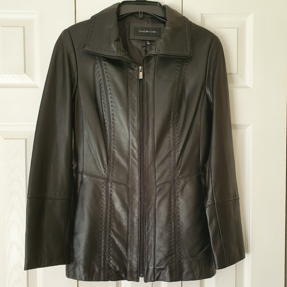 Soft Black Genuine Leather Jacket!